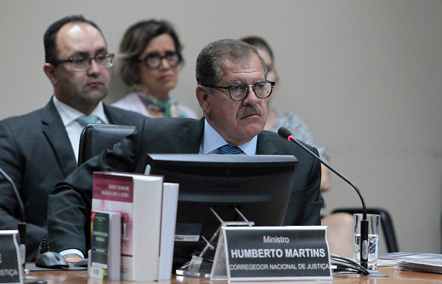 Em destaque, o Corregedor Nacional de Justiça, ministro Humberto Martins.Foto: Gil Ferreira/Agência CNJ