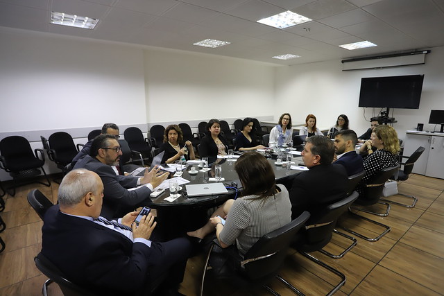 Conselheiro Luciano Frota conduz Reunião sobre o enfrentamento ao trabalho escravo de imigrantes venezuelanos no Brasil (OIM) - Foto: Luiz Silveira/Agência CNJ de Notícias