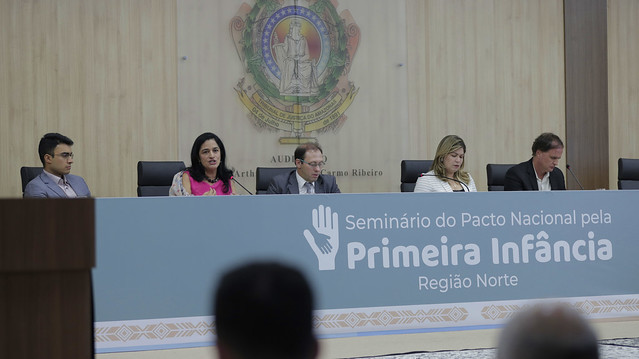 Manaus, 19/09/2019. O Tribunal de Justiça do Amazonas (TJAM) sediou a assinatura do Pacto Nacional Pela Primeira Infância por 27 instituições. A assinatura marcou a abertura do Seminário Região Norte do Pacto Nacional Pela Primeira Infância..Foto: Chico Batata